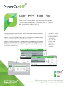 Papercut, Mf, Ecoprintq, Digital Image Solutions